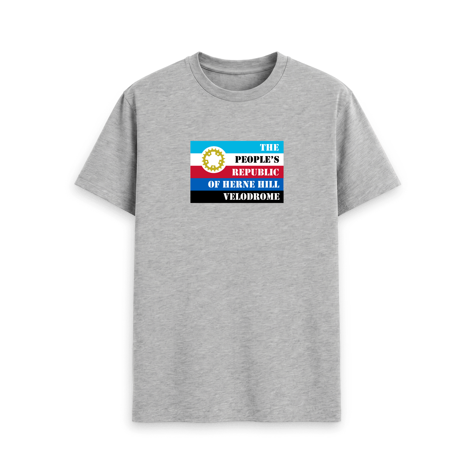 Athletic Grey Printed T-shirt Front